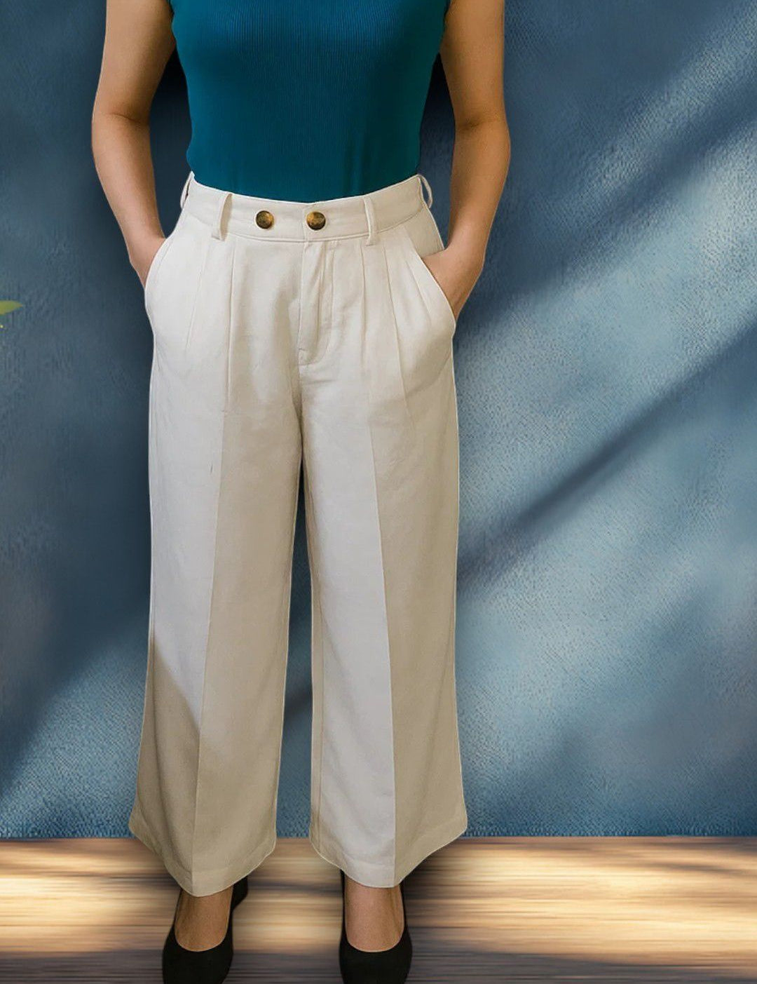 Kotty Women High-Rise Easy Wash Pleated Trousers