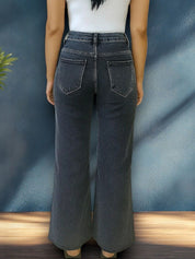 Kotty Women Regular Fit High-Rise Highly Distressed Light Fade Stretchable Jeans