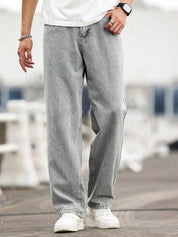 Kotty Men Relaxed Fit Mid-Rise Light Fade Stretchable Jeans