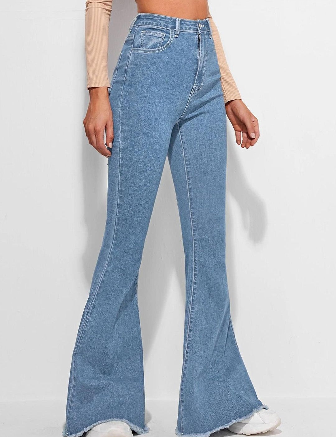 Kotty Women Cotton Bootcut High-Rise Jeans