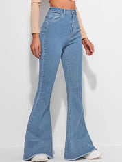 Kotty Women Cotton Bootcut High-Rise Jeans