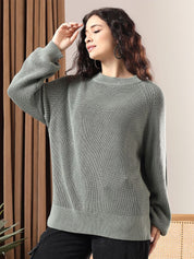 Kotty Women Ribbed Cotton Pullover