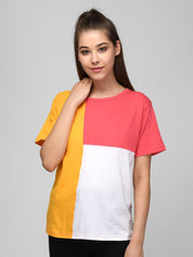 Kotty Colourblocked Cotton T-shirt