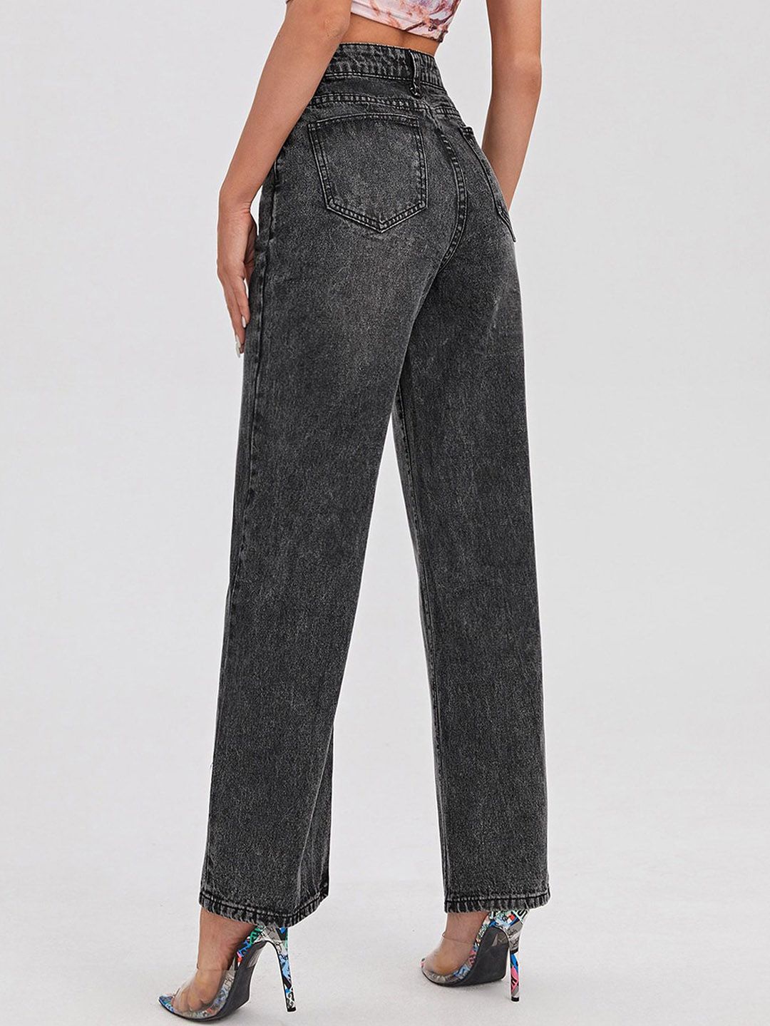 Kotty Women Pack Of 2 Jean Straight Fit High-Rise Light Fade Stretchable Jeans