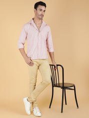 Kotty Men Relaxed Spread Collar Tartan Checked Casual Shirt