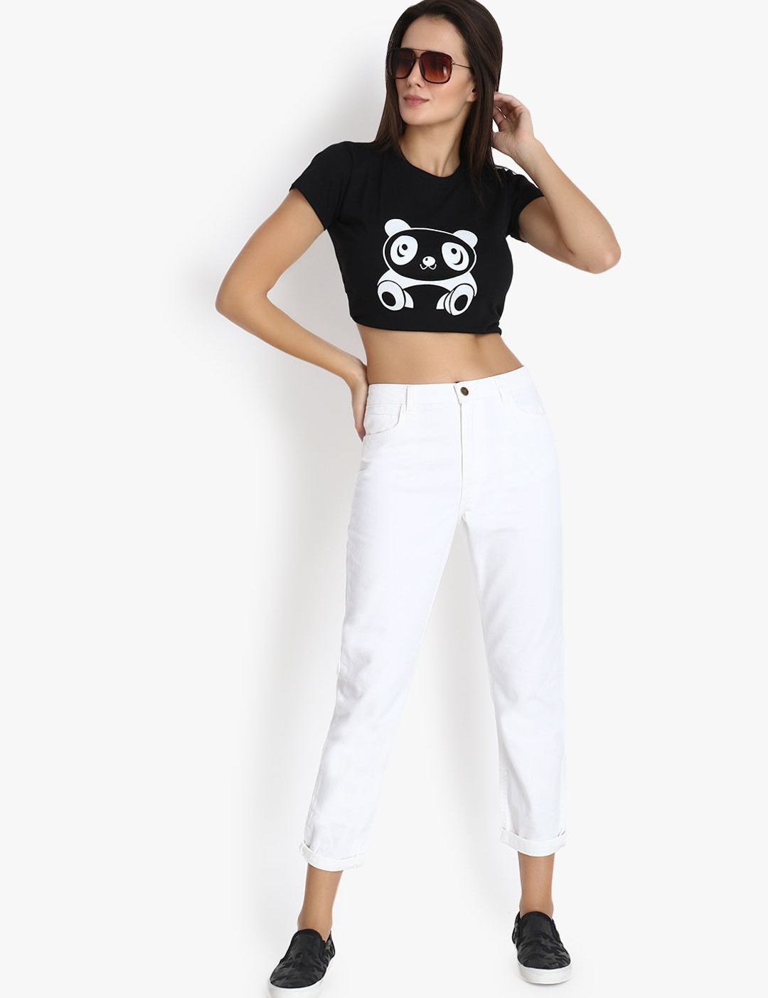 Kotty Women White Skinny Fit High-Rise Clean Look Stretchable Jeans