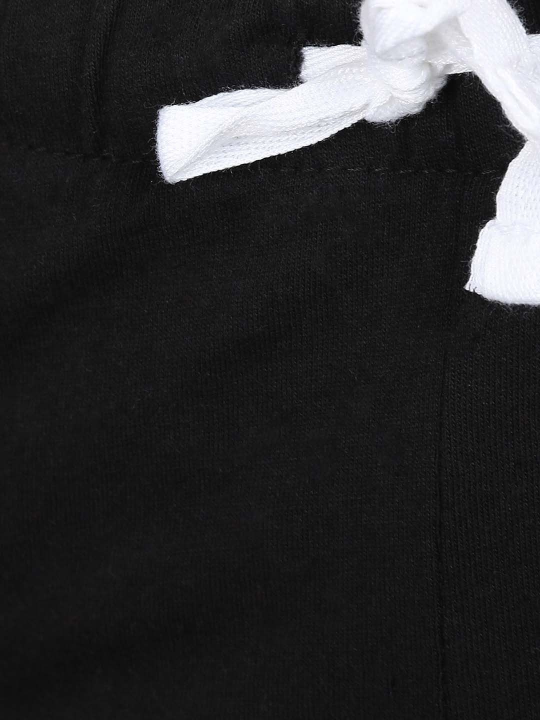 Kotty Women Black Solid Lounge Shorts KTTSLEEPSHORTS207