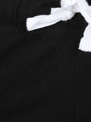 Kotty Women Black Solid Lounge Shorts KTTSLEEPSHORTS207