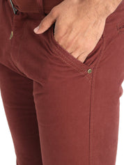Kotty Men Maroon Solid Regular Fit Regular Shorts