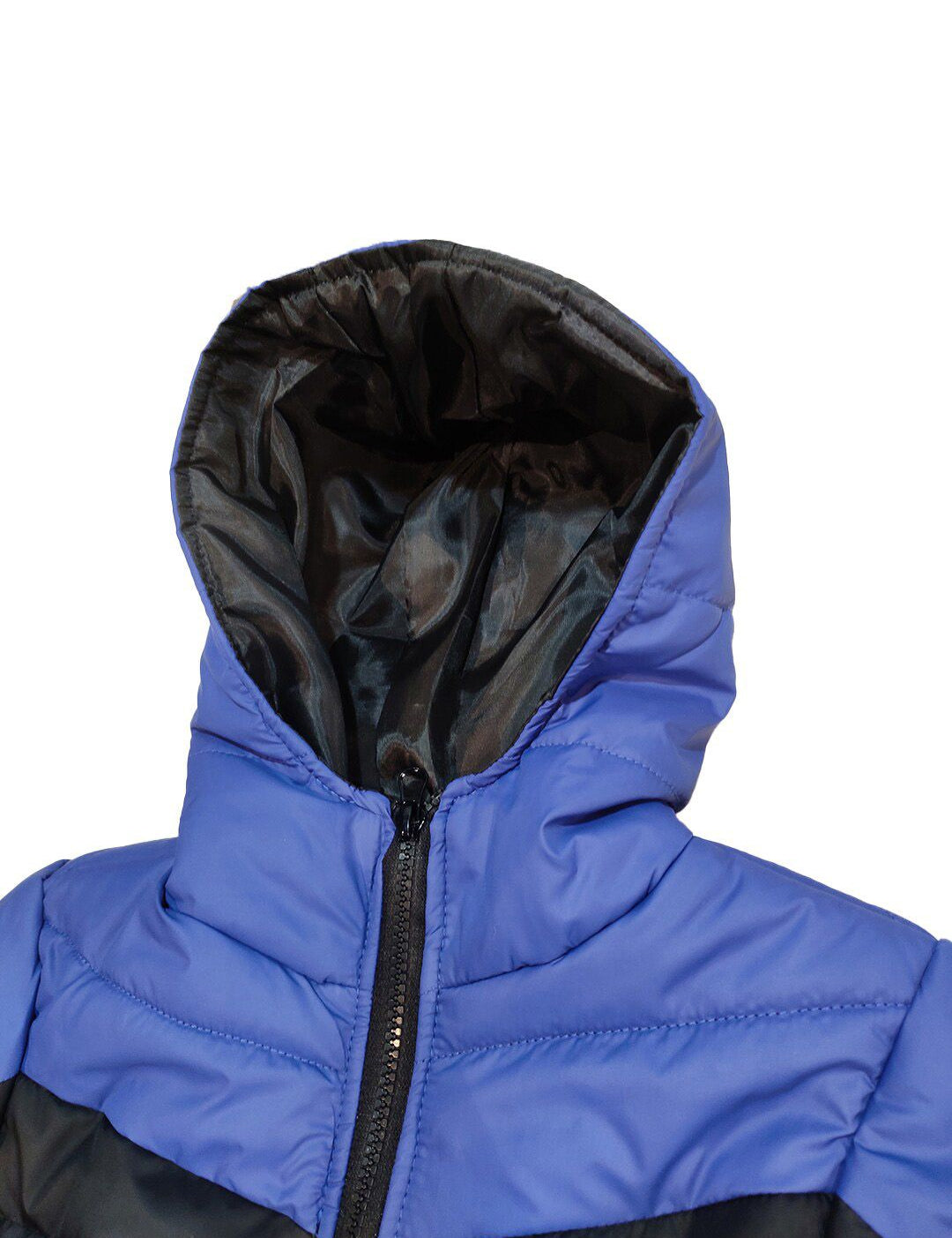 Kotty Boys Blue & Black Colourblocked Outdoor Padded Jacket