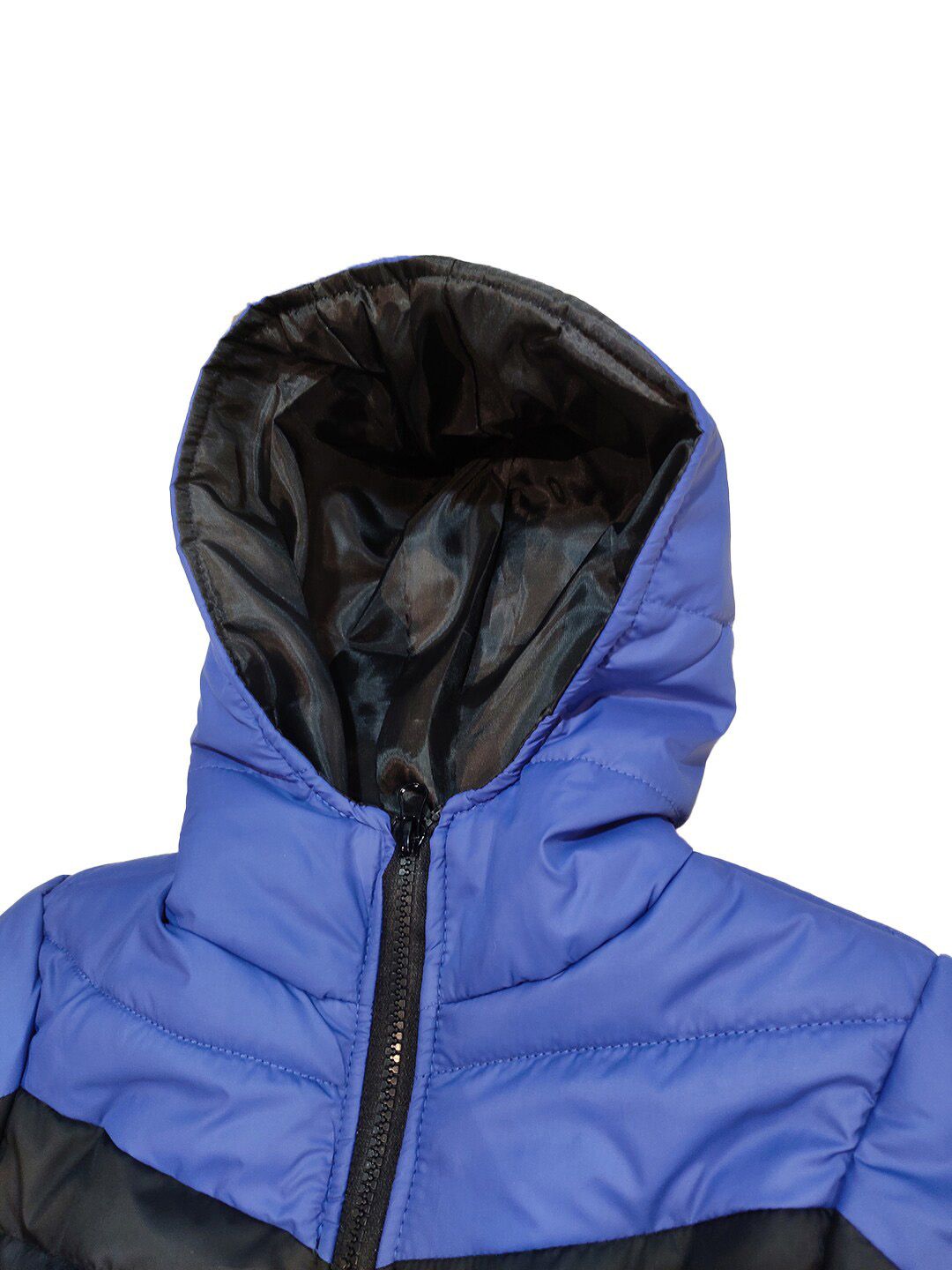 Kotty Boys Blue & Black Colourblocked Outdoor Padded Jacket