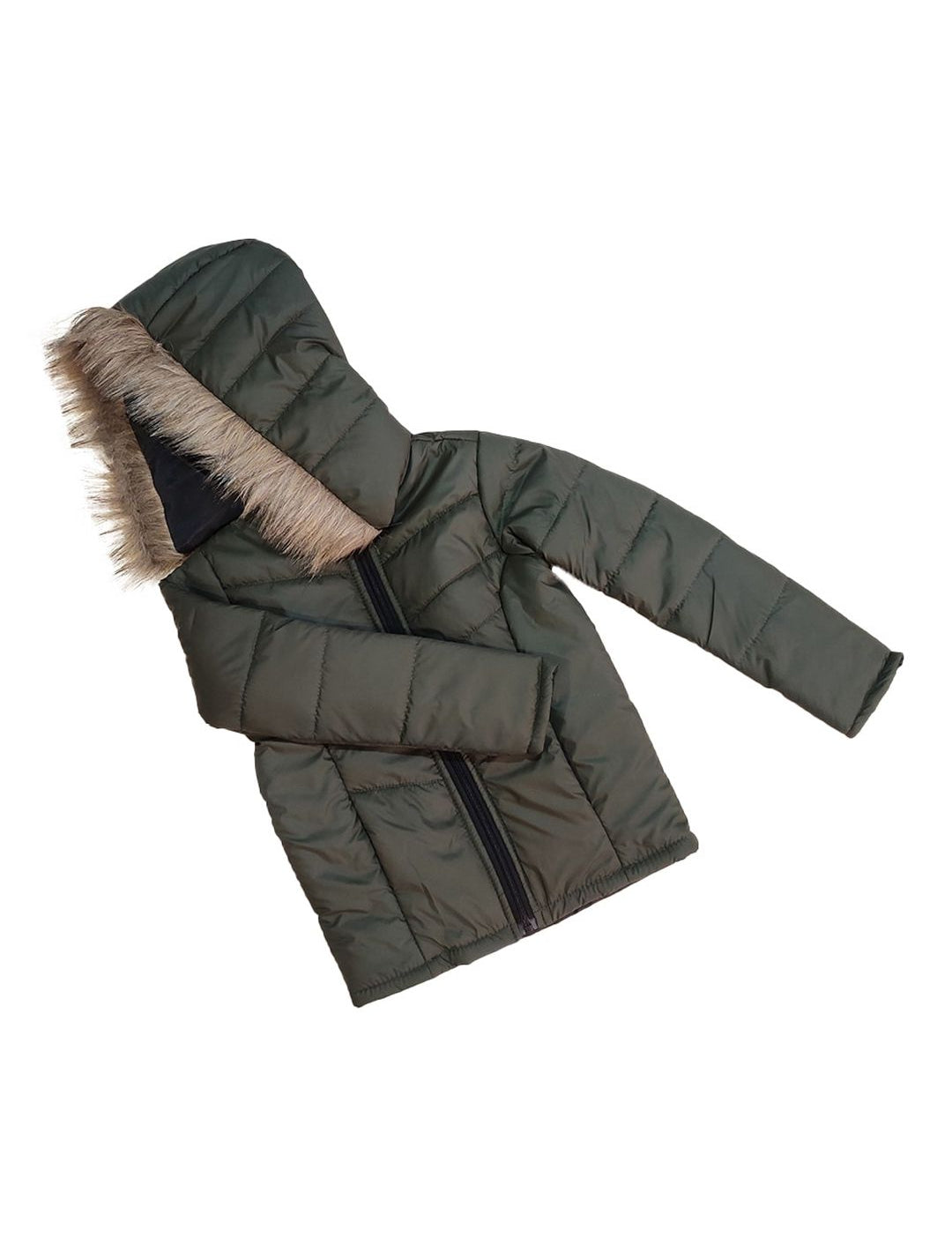 Kotty Girls Olive Green Outdoor Padded Jacket