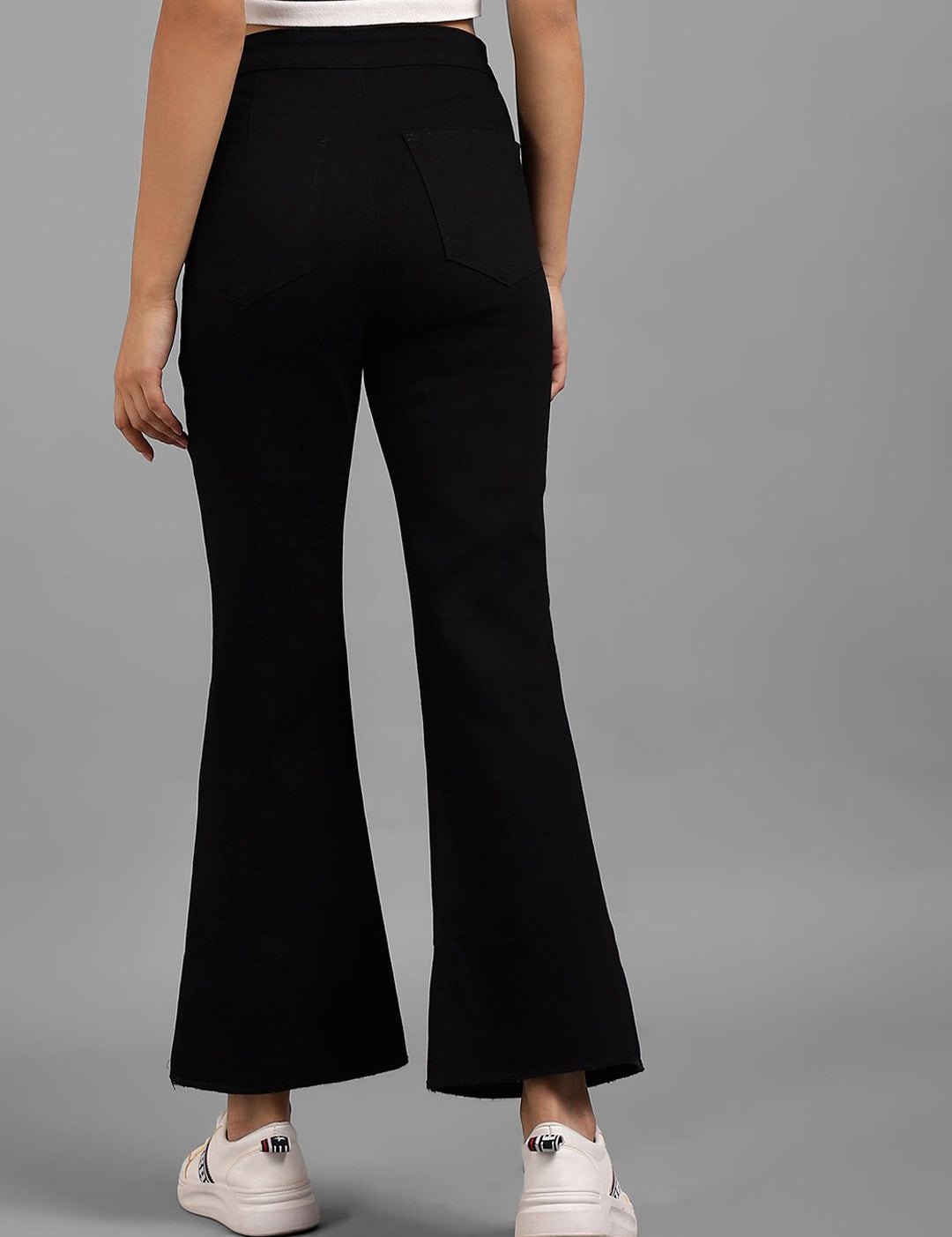 Kotty Women Pack Of 2 Cotton Jean Flared High-Rise Stretchable Jeans