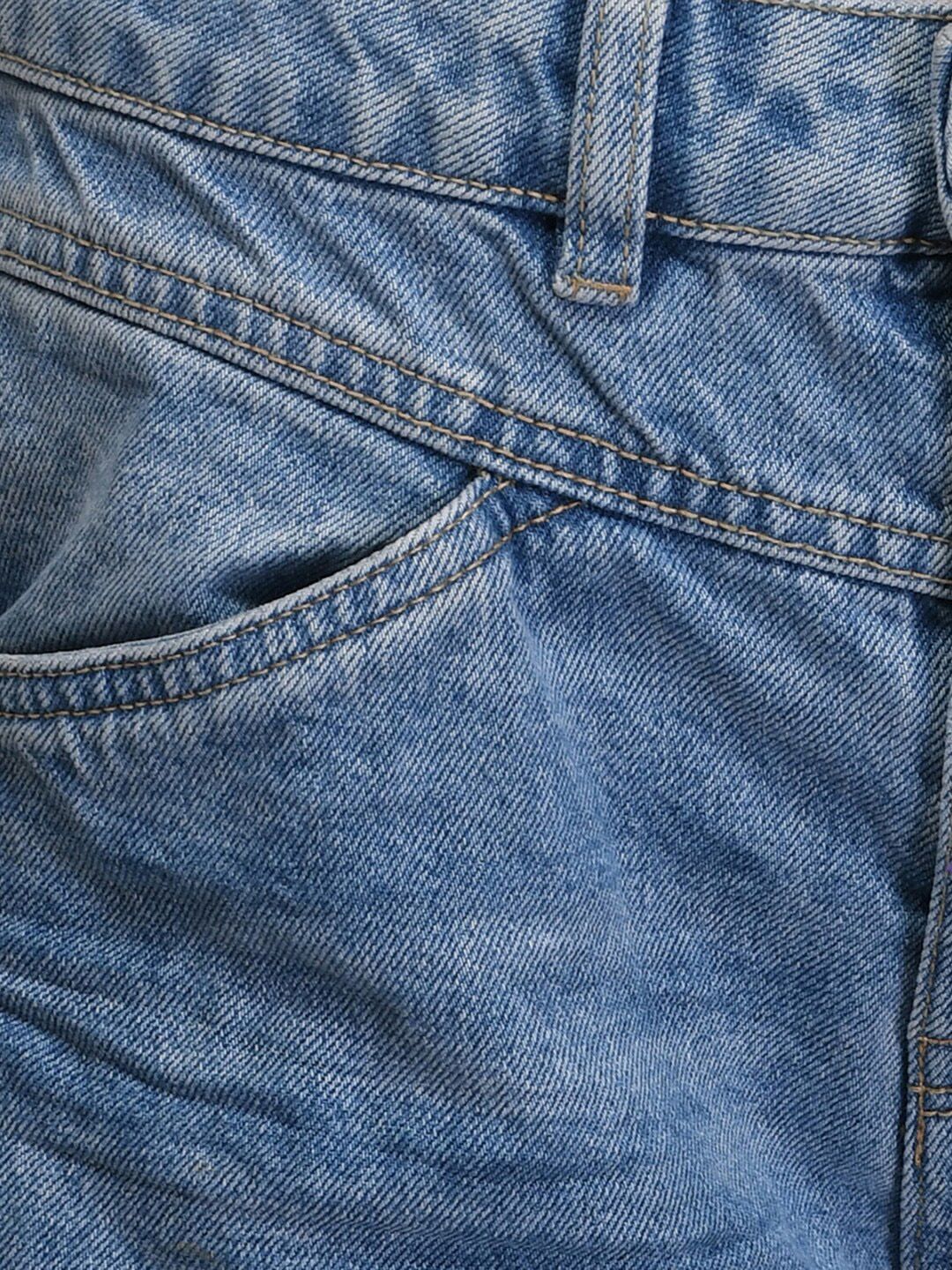 Kotty Women Blue Boyfriend Fit Mid-Rise Clean Look Jeans