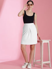 Stylecast X KOTTY BIZwear Women Straight Above Knee Skirt