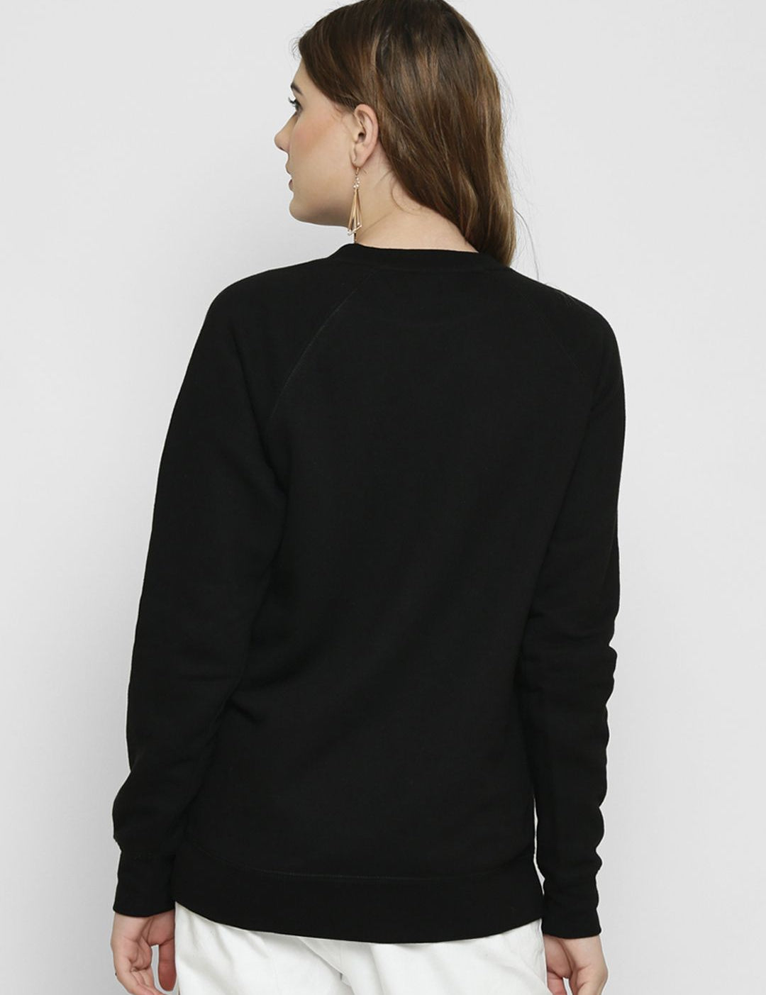 Kotty Women Black Printed Sweatshirt