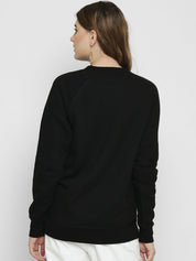 Kotty Women Black Printed Sweatshirt
