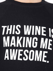 Kotty Women Black Printed Sweatshirt