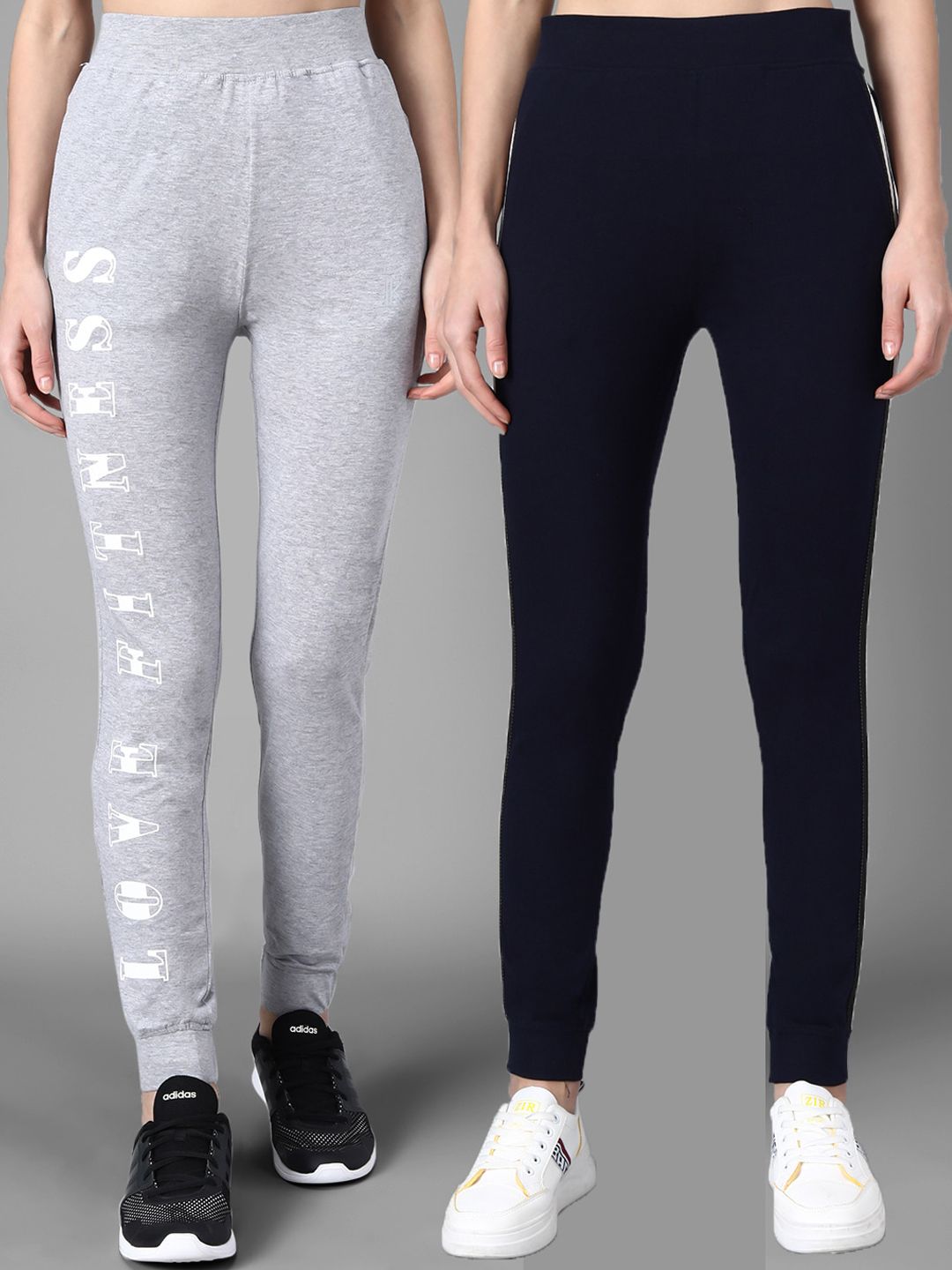 Kotty Women Pack of 2 Straight Fit Running Joggers