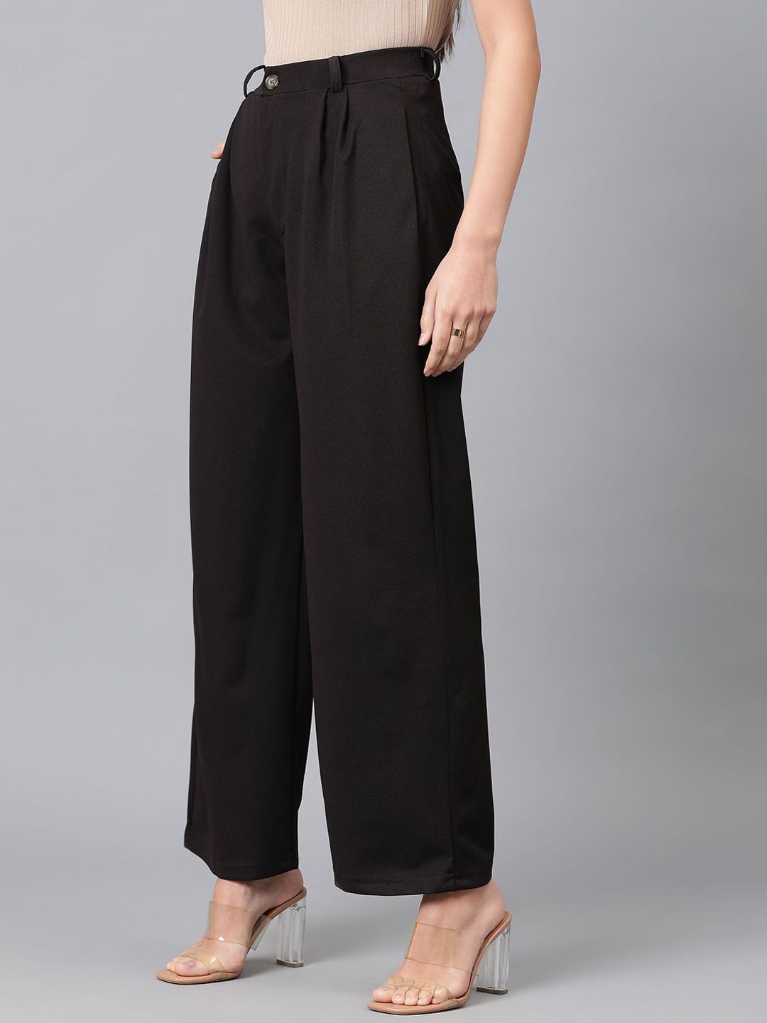 Kotty Women High-Rise Easy Wash Regular Trousers