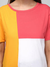 Kotty Colourblocked Round Neck T-shirt