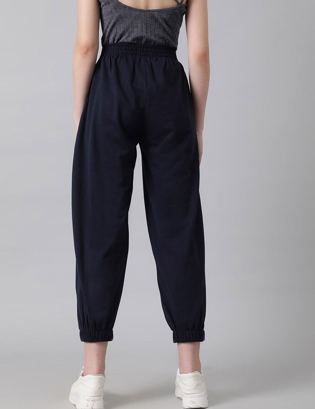 Kotty Women Typography Printed Cotton Relaxed-Fit Joggers