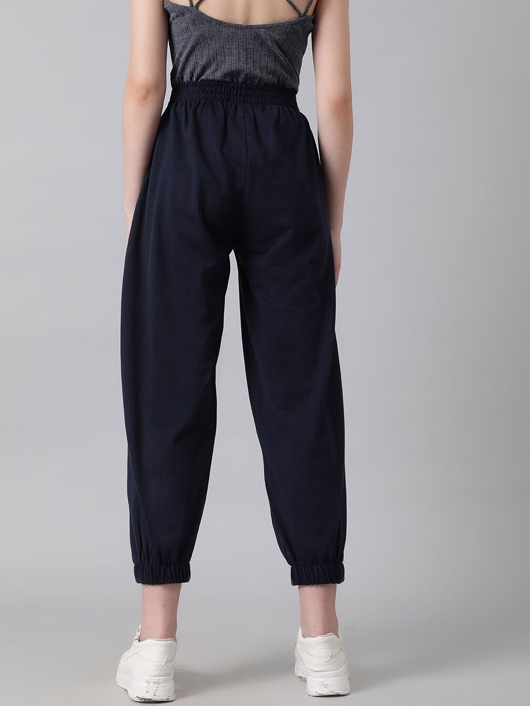 Kotty Women Typography Printed Cotton Relaxed-Fit Joggers