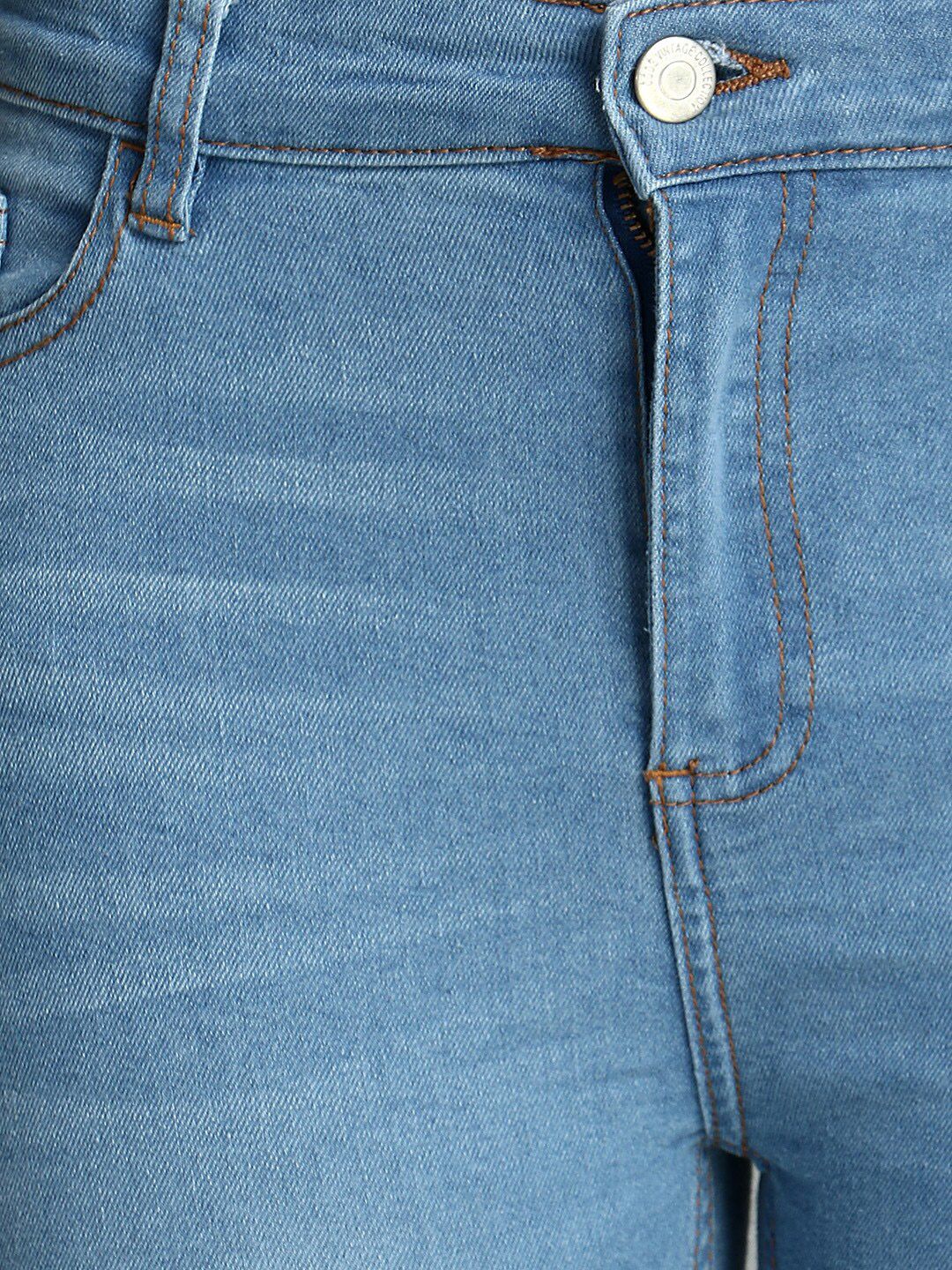 Kotty Women Blue Skinny Fit High-Rise Low Distress Jeans