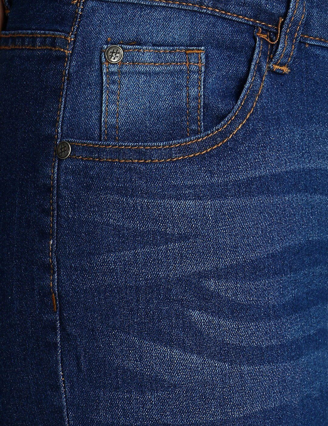 Kotty Women Blue Skinny Fit Mid-Rise Clean Look Jeans