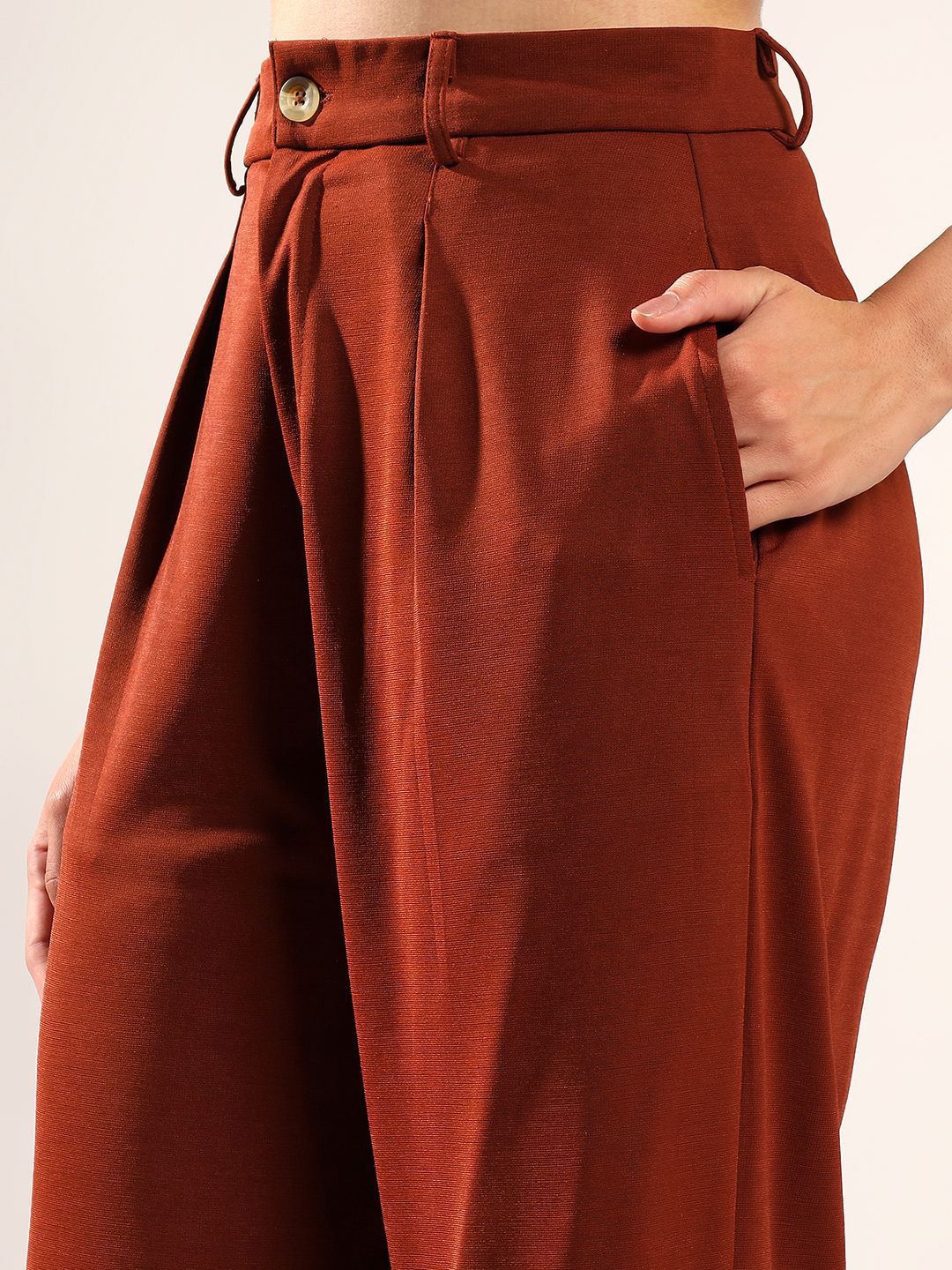 Kotty Women Relaxed Wide-Leg Easy Wash Trousers