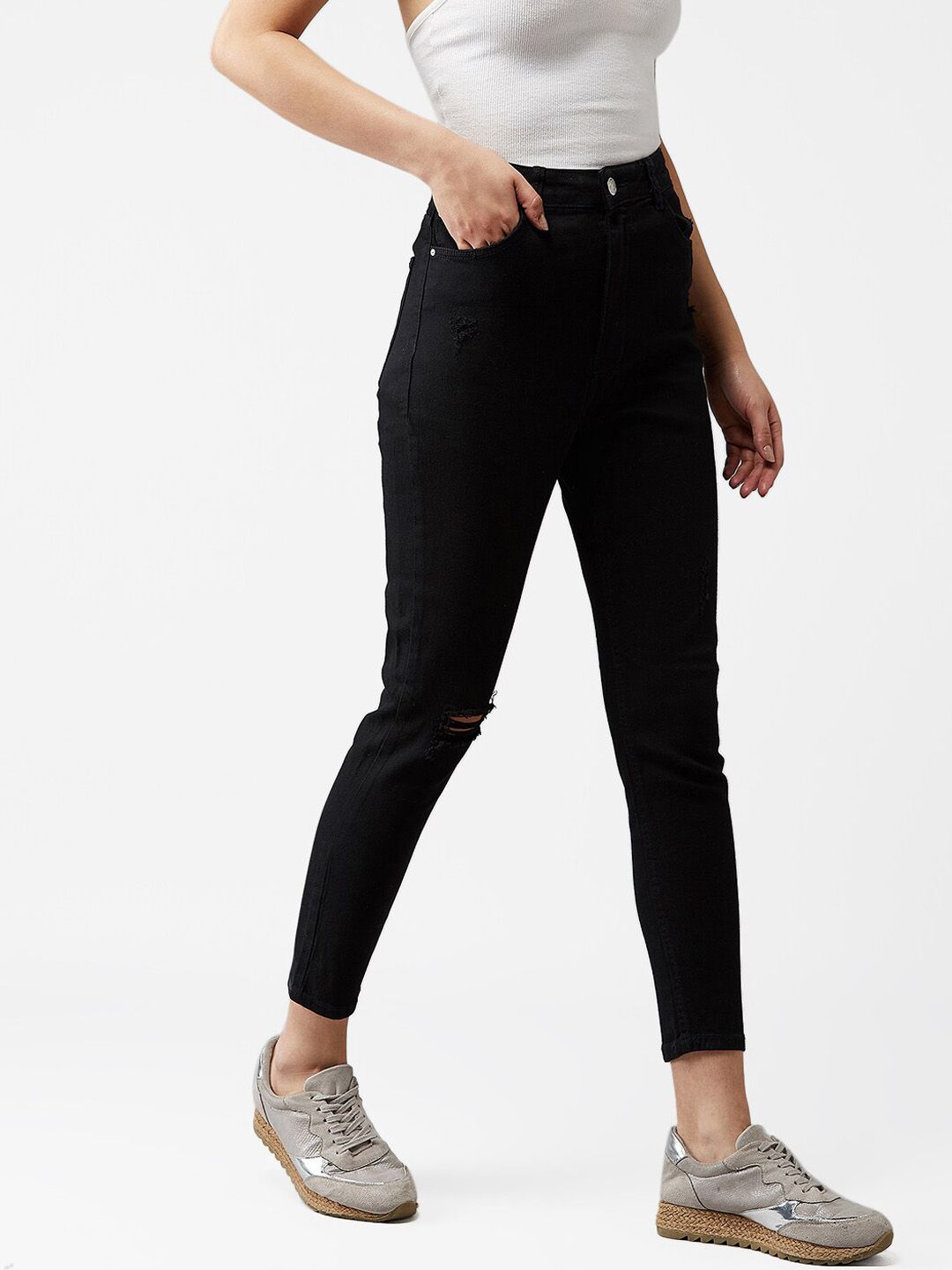 Kotty Women Black Skinny Fit Jeans