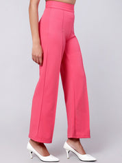 Kotty Women Pack Of 2 Straight Fit High-Rise Easy Wash Trousers