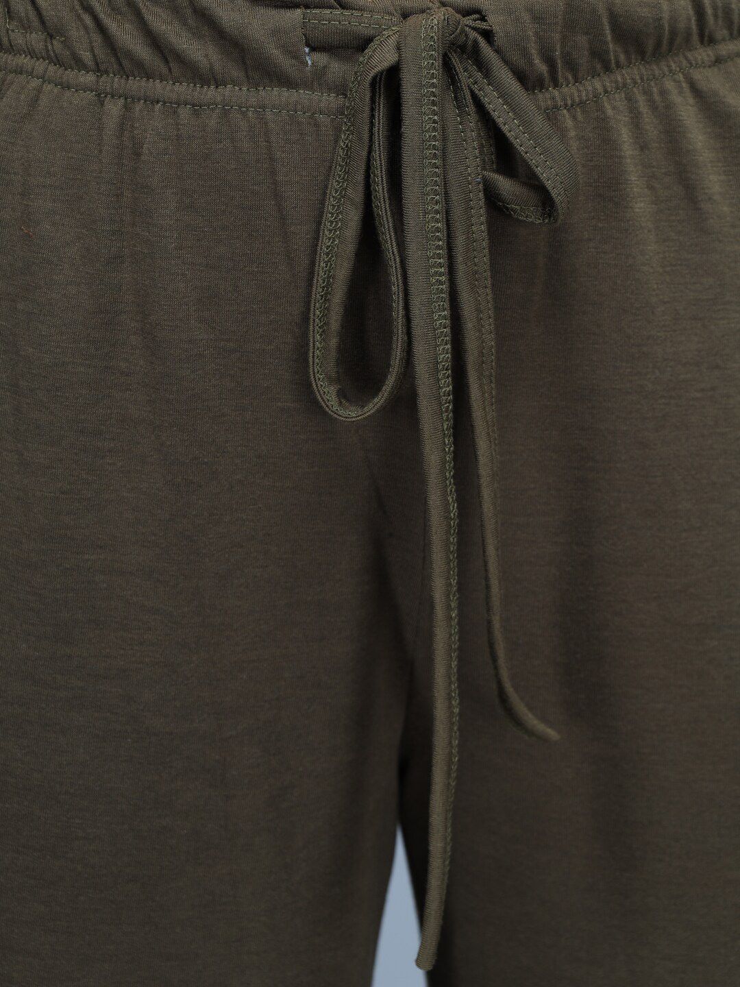 Kotty Women Olive Green Loose Fit High-Rise Parallel Trousers