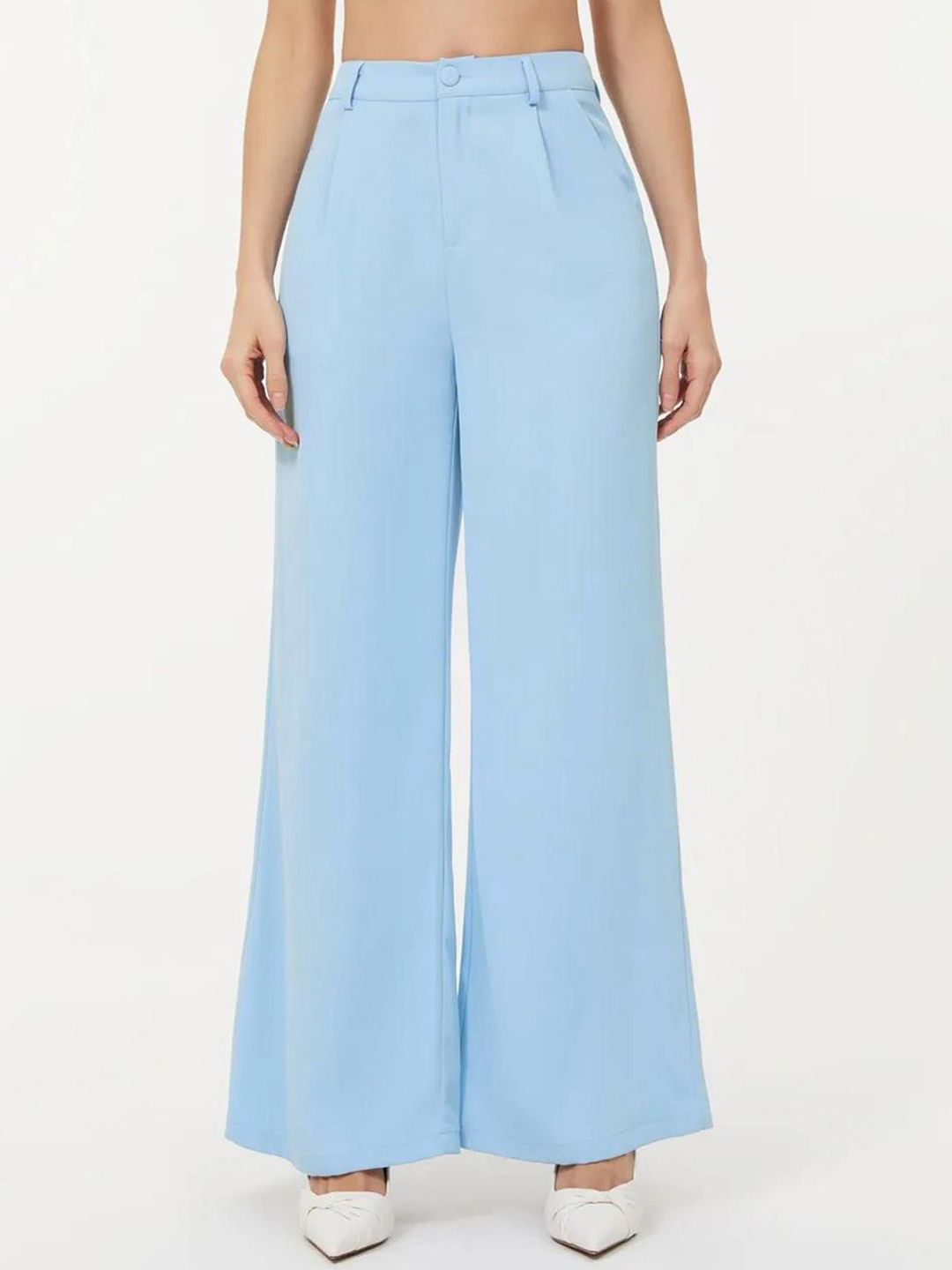 KOTTY BIZwear Women High-Rise Easy Wash Regular Trousers