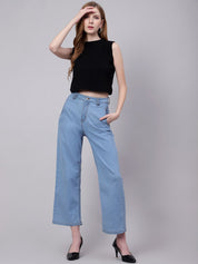 Kotty Women Straight Fit High-Rise Stretchable Jeans