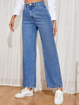 Kotty Women Blue Flared High-Rise Jeans