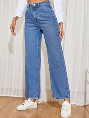 Kotty Women Blue Flared High-Rise Jeans