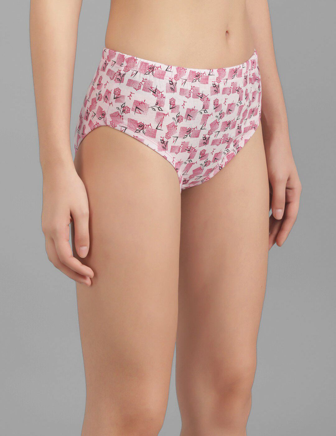 Kotty Women Pink & White Printed Hipster Briefs KTTWOMENSPANTY380