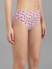 Kotty Women Pink & White Printed Hipster Briefs KTTWOMENSPANTY380