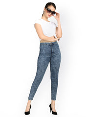 Kotty Women Blue Skinny Fit High-Rise Clean Look Stretchable Jeans