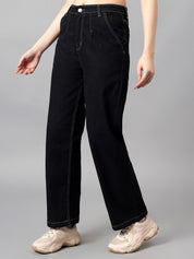 Kotty Women Straight Fit High-Rise Stretchable Jeans