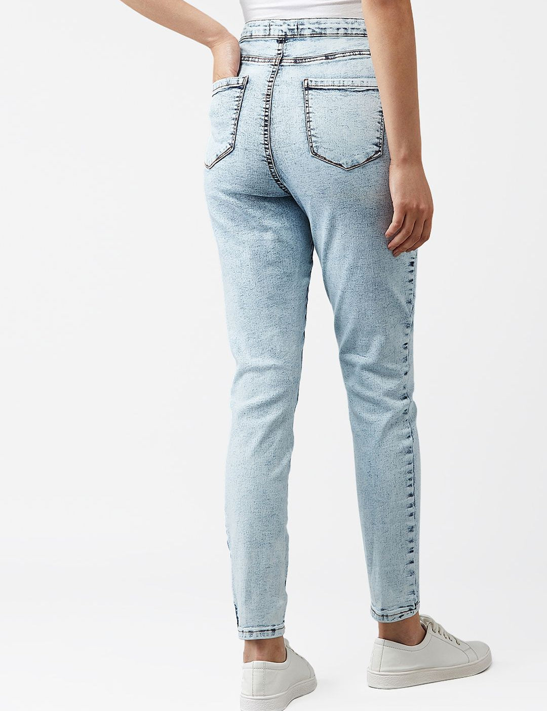 Kotty Women Blue Skinny Fit High-Rise Clean Look Jeans