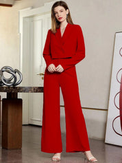 KOTTY BIZwear Notched Lapel Blazer & Trousers