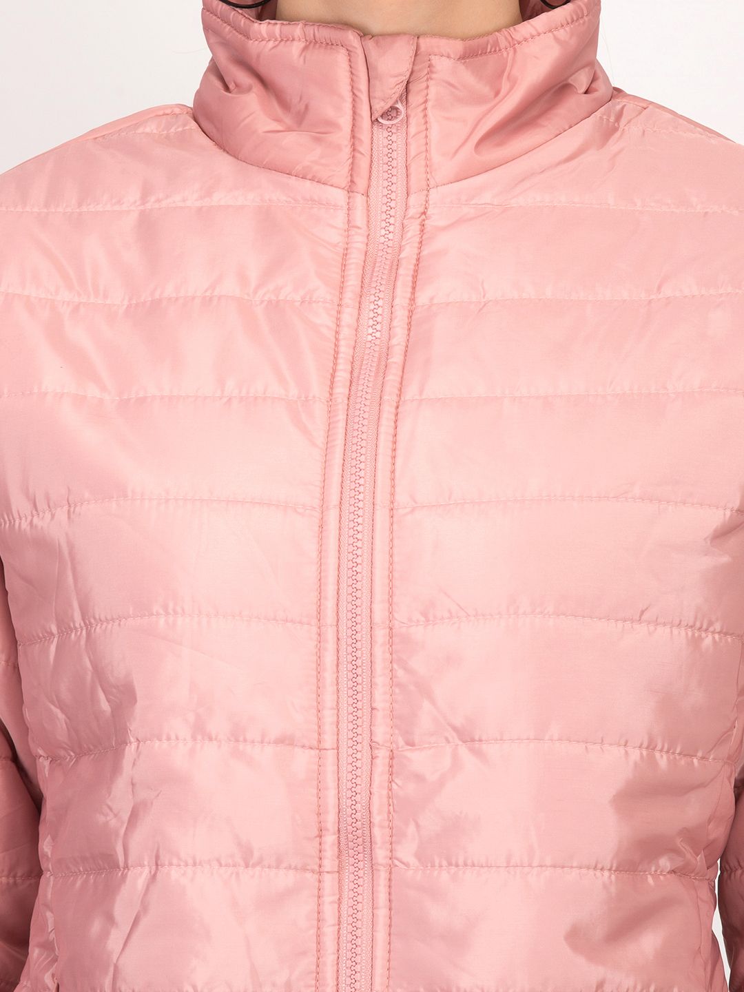 Kotty Women Pink Solid Insulator Padded Jacket
