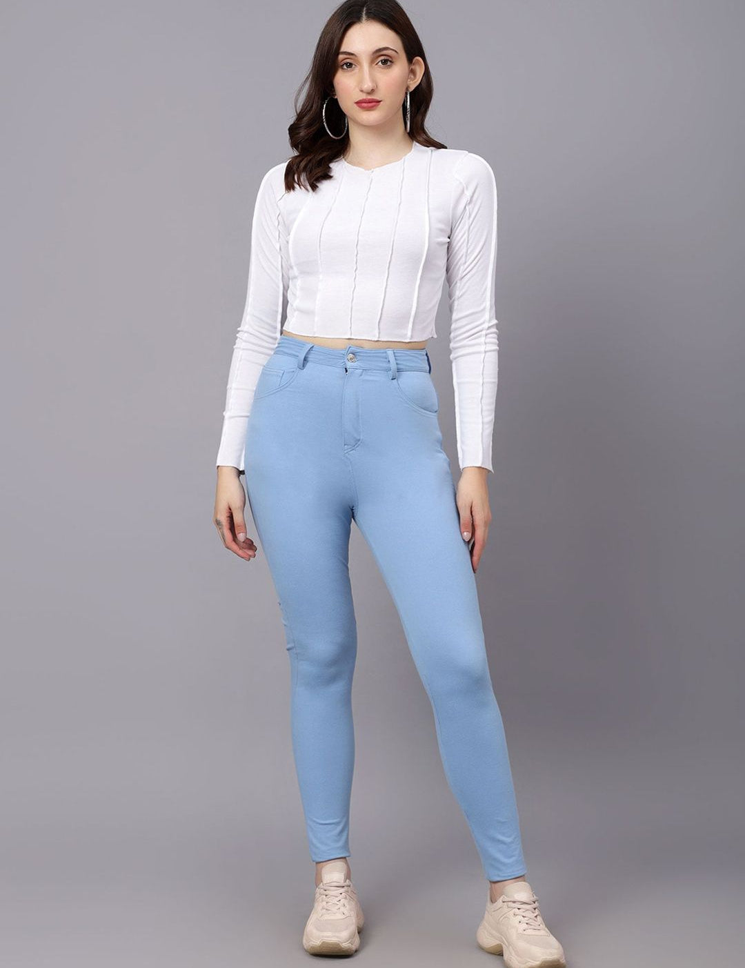 KOTTY Basics Women Skinny Fit High-Rise Stretchable Jeans