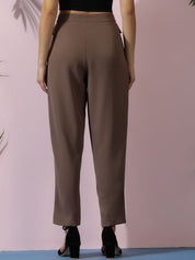 Kotty Women Relaxed High-Rise Easy Wash Pleated Trousers