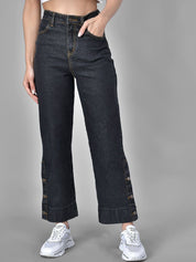 Kotty Women Black Flared Fit Jeans