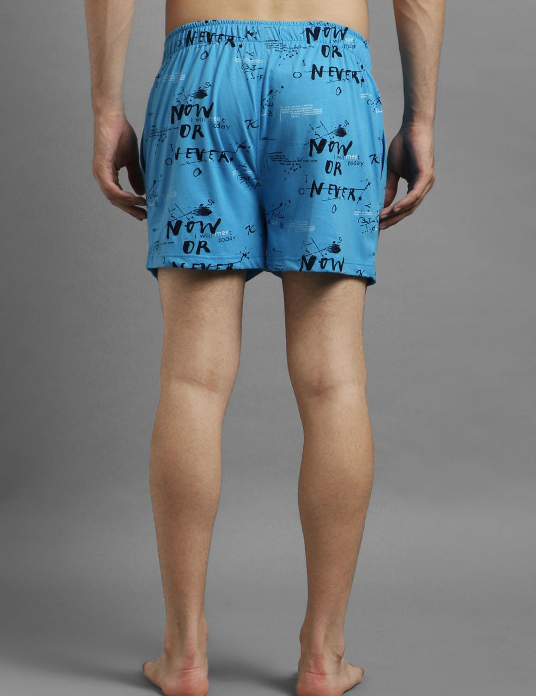 Kotty Men Blue & Black Printed Boxers