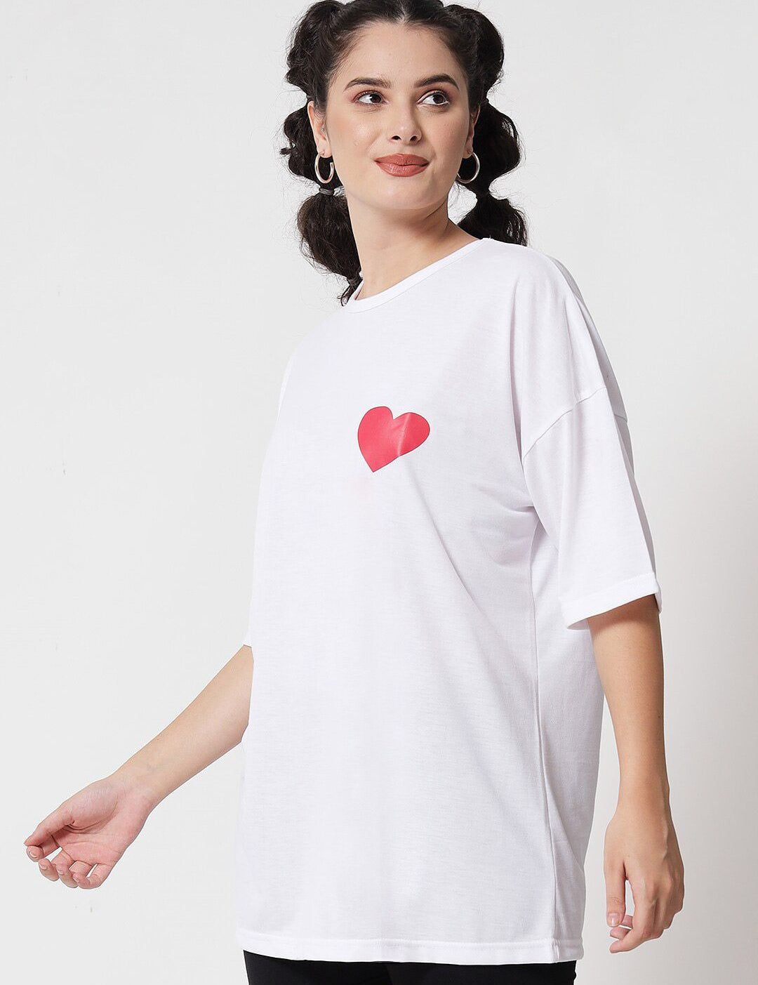 Kotty Women White Oversized T-shirt