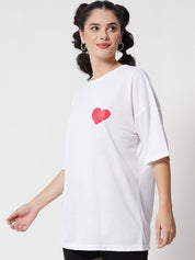 Kotty Women White Oversized T-shirt